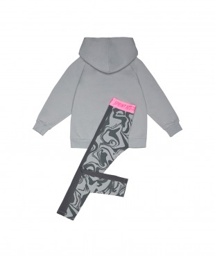 Σετ κολάν κορίτσι γκρι WINTER 24-25