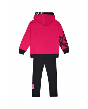 Σετ κολλάν κορίτσι φούξια WINTER 24-25