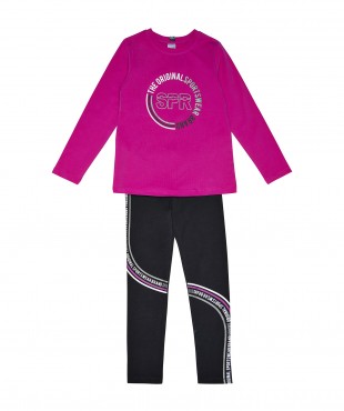 Σετ κολαν κοριτσι βιολετι WINTER 24-25