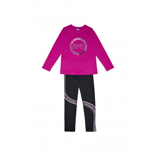 Σετ κολαν κοριτσι βιολετι WINTER 24-25