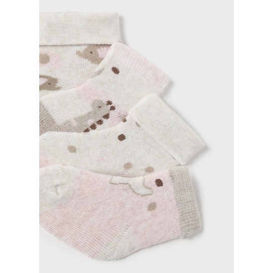 Σετ 4 καλτσάκια ζωάκια Νεογέννητο